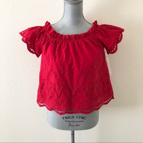 Kontrol Eyelet Off the Shoulder Top - Picture 2 of 5